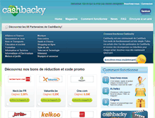 Tablet Screenshot of be.cashbacky.com